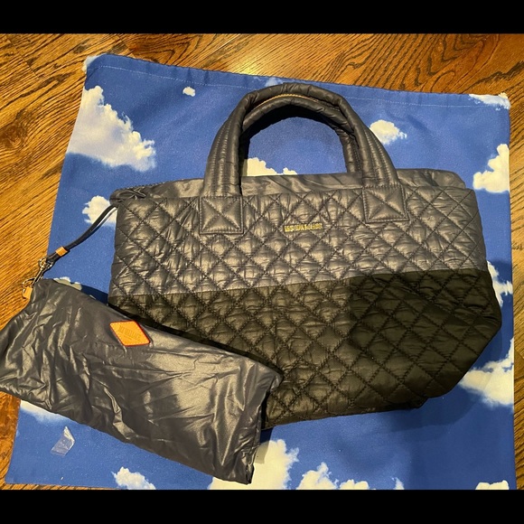 MZ Wallace Handbags - Excellent Used Condition MZ Wallace Small Metro Tote in classic Black/Dawn